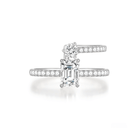 The Emerald Cut Twist Ring - SparkLab Gems