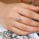 The Emerald Cut Twist Ring - SparkLab Gems