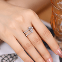 The Emerald Cut Twist Ring - SparkLab Gems