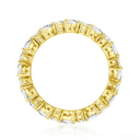The Emerald & Round Alternating Ring - SparkLab Gems