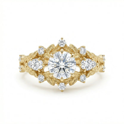 The Enchanted Garden Diamond Ring - SparkLab Gems