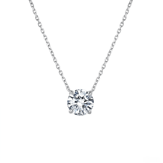 The Essential Solitaire Necklace - SparkLab Gems