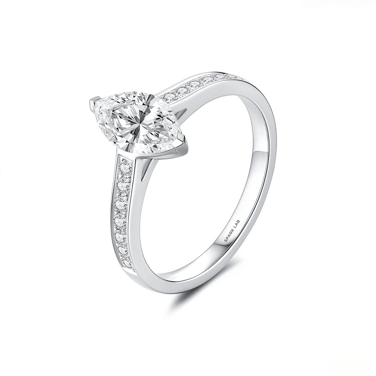 The Evelyn Marquise Ring - SparkLab Gems