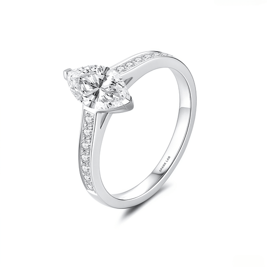The Evelyn Marquise Ring - SparkLab Gems