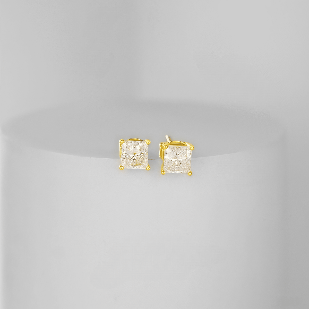The Geometric Princess Earrings - SparkLab Gems