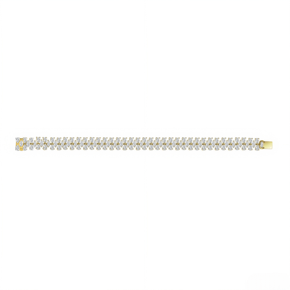 The Golden Laurel Diamond Bracelet - SparkLab Gems