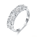 The Harmony - Oval and Emerald Cut Mixed Eternity Band - SparkLab Gems