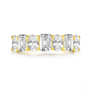 The Harmony - Oval and Emerald Cut Mixed Eternity Band - SparkLab Gems