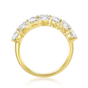 The Harmony - Oval and Emerald Cut Mixed Eternity Band - SparkLab Gems