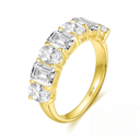 The Harmony - Oval and Emerald Cut Mixed Eternity Band - SparkLab Gems