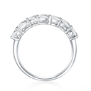 The Harmony - Oval and Emerald Cut Mixed Eternity Band - SparkLab Gems