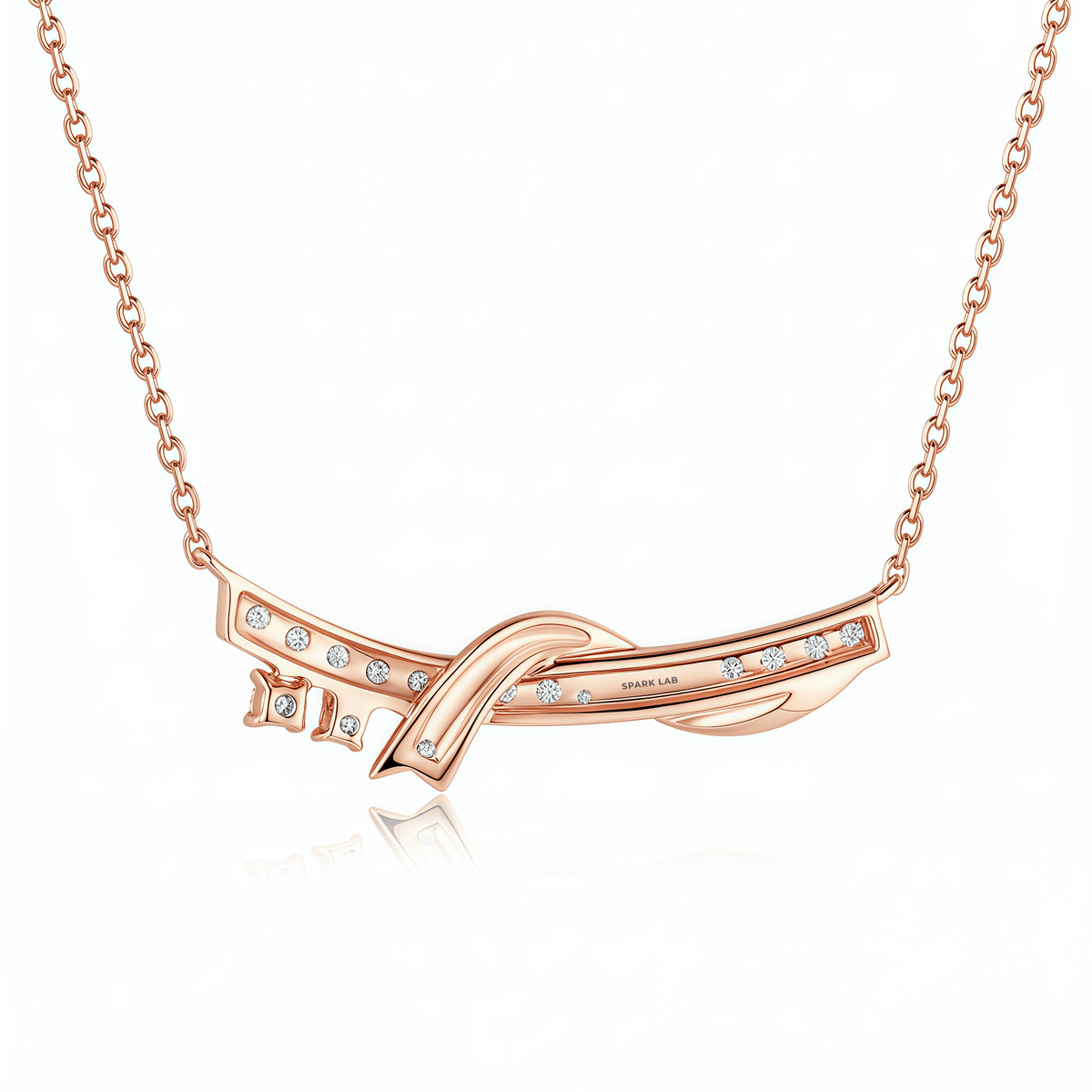 The Infinity Knot Smile Necklace - SparkLab Gems