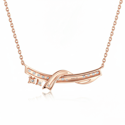 The Infinity Knot Smile Necklace - SparkLab Gems