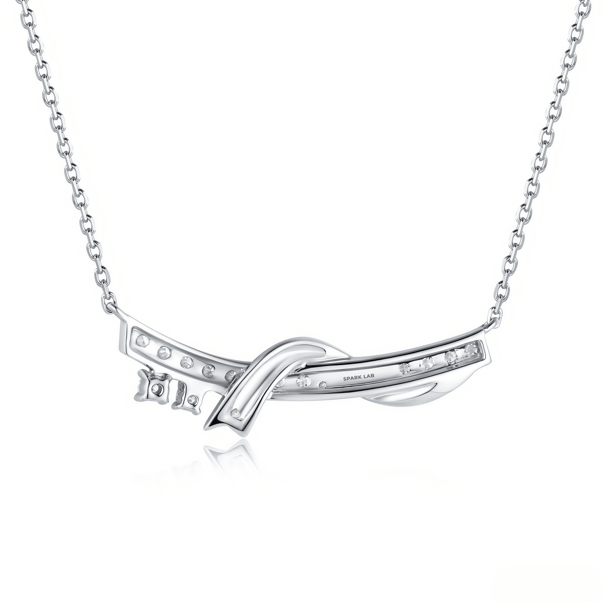 The Infinity Knot Smile Necklace - SparkLab Gems