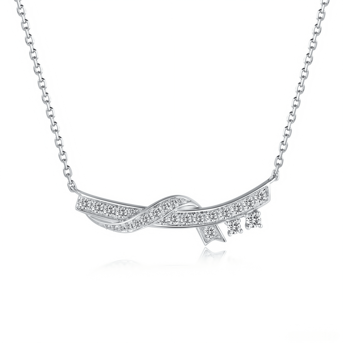 The Infinity Knot Smile Necklace - SparkLab Gems