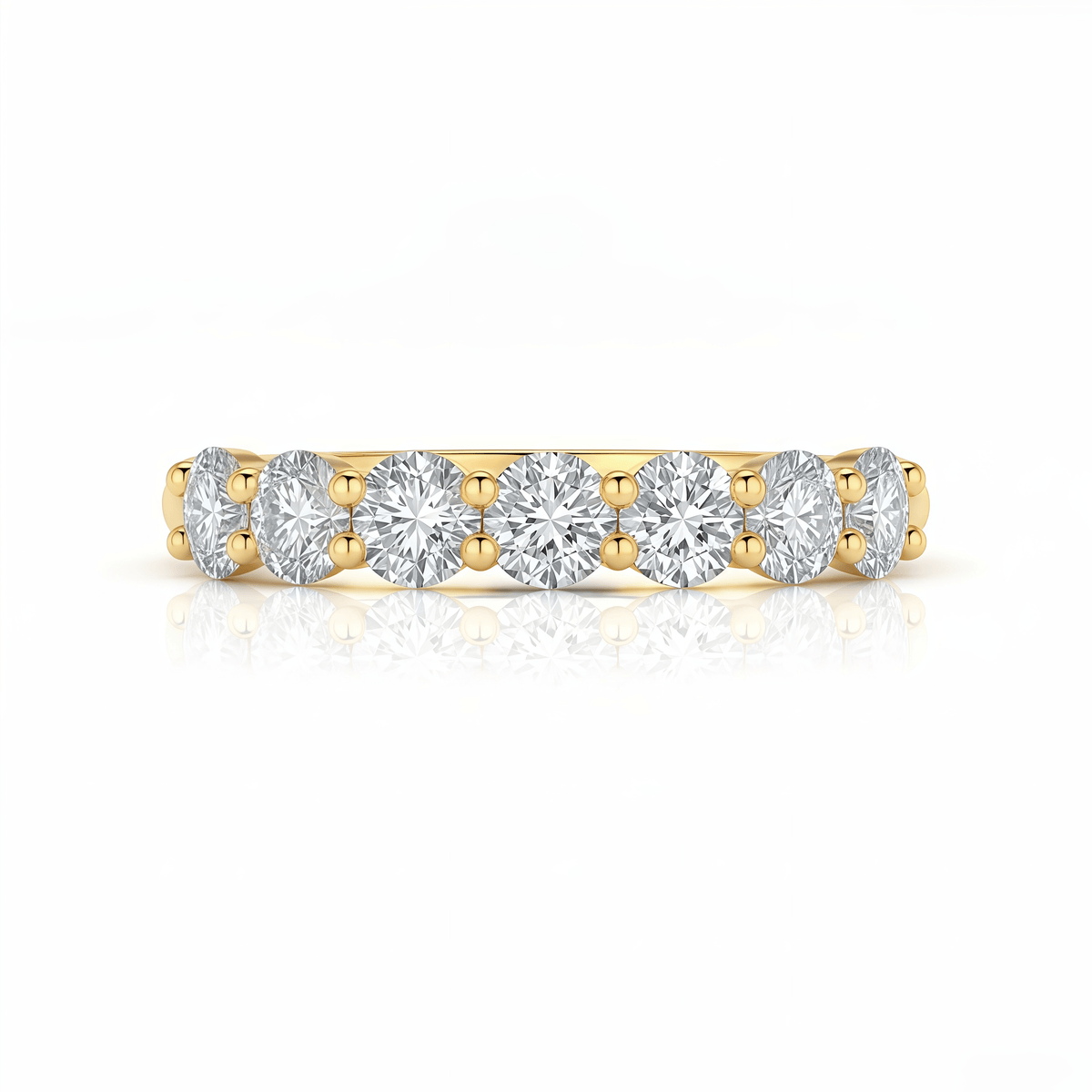 The Lucky Seven Diamond Ring - SparkLab Gems