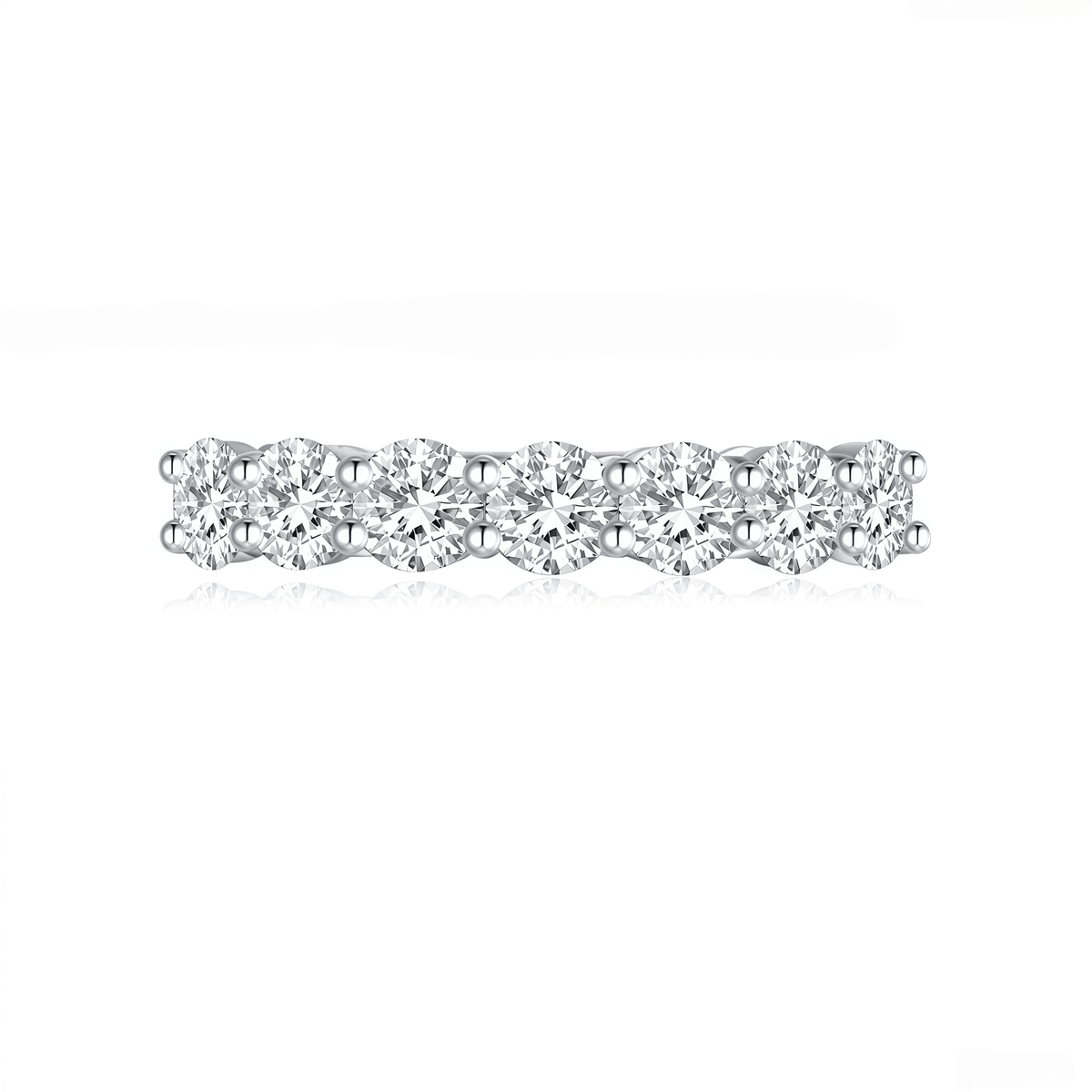 The Lucky Seven Diamond Ring - SparkLab Gems