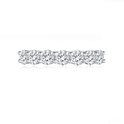 The Lucky Seven Diamond Ring - SparkLab Gems