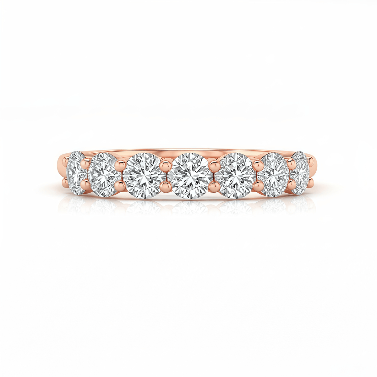 The Lucky Seven Diamond Ring - SparkLab Gems