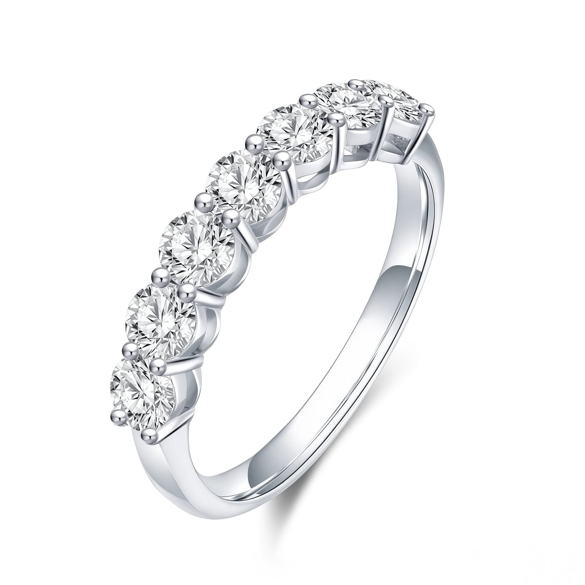 The Lucky Seven Diamond Ring - SparkLab Gems