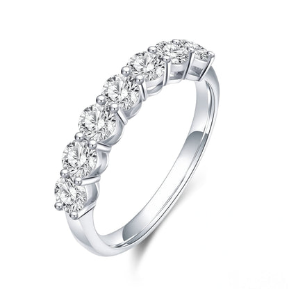 The Lucky Seven Diamond Ring - SparkLab Gems