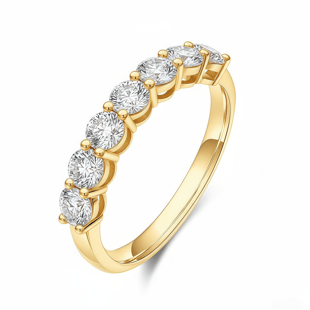 The Lucky Seven Diamond Ring - SparkLab Gems