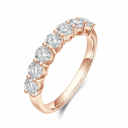 The Lucky Seven Diamond Ring - SparkLab Gems
