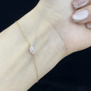 The Marquise Solitaire Chain Bracelet - SparkLab Gems