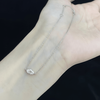 The Marquise Solitaire Chain Bracelet - SparkLab Gems