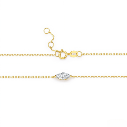The Marquise Solitaire Chain Bracelet - SparkLab Gems
