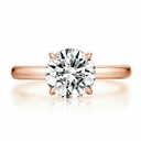 The Minimalist 4 - Prong Ring - SparkLab Gems