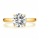 The Minimalist 4 - Prong Ring - SparkLab Gems