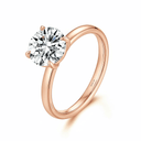 The Minimalist 4 - Prong Ring - SparkLab Gems