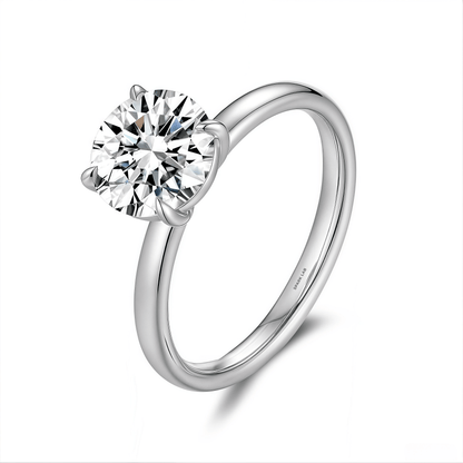 The Minimalist 4 - Prong Ring - SparkLab Gems