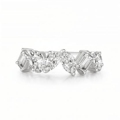 The Mixed Fancy Cut Ring - SparkLab Gems