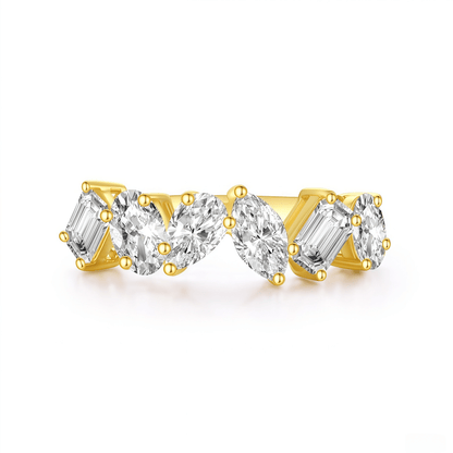 The Mixed Fancy Cut Ring - SparkLab Gems