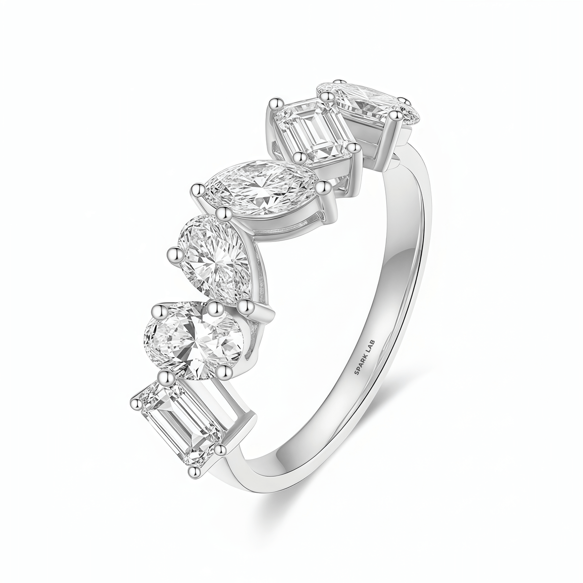 The Mixed Fancy Cut Ring - SparkLab Gems