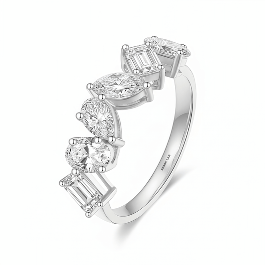 The Mixed Fancy Cut Ring - SparkLab Gems