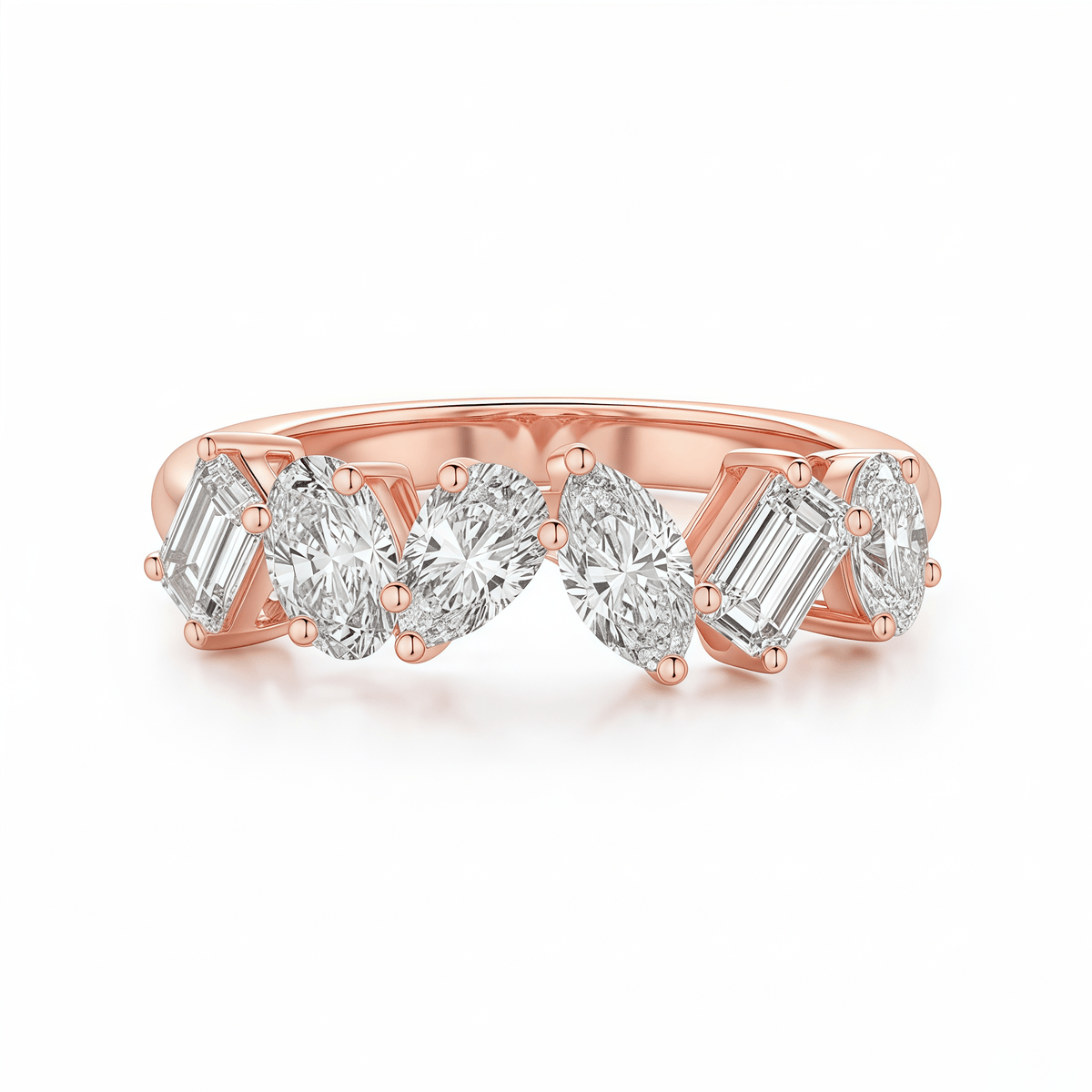 The Mixed Fancy Cut Ring - SparkLab Gems