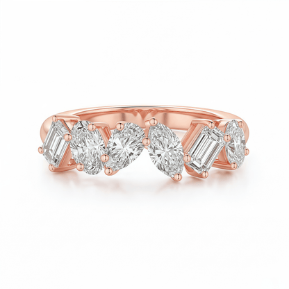 The Mixed Fancy Cut Ring - SparkLab Gems