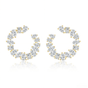 The Mixed - Shape Diamond Open Hoops - SparkLab Gems