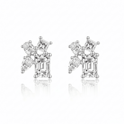 The Mixed - Shape Mosaic Earrings - SparkLab Gems
