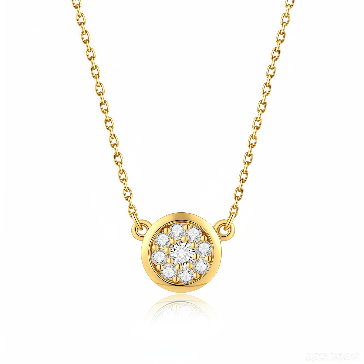 The Modern Bezel Cluster Necklace - SparkLab Gems