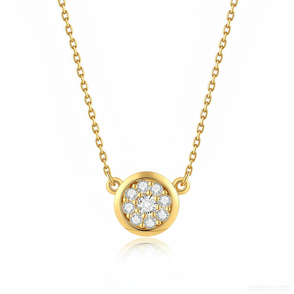 The Modern Bezel Cluster Necklace - SparkLab Gems
