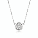 The Modern Bezel Cluster Necklace - SparkLab Gems