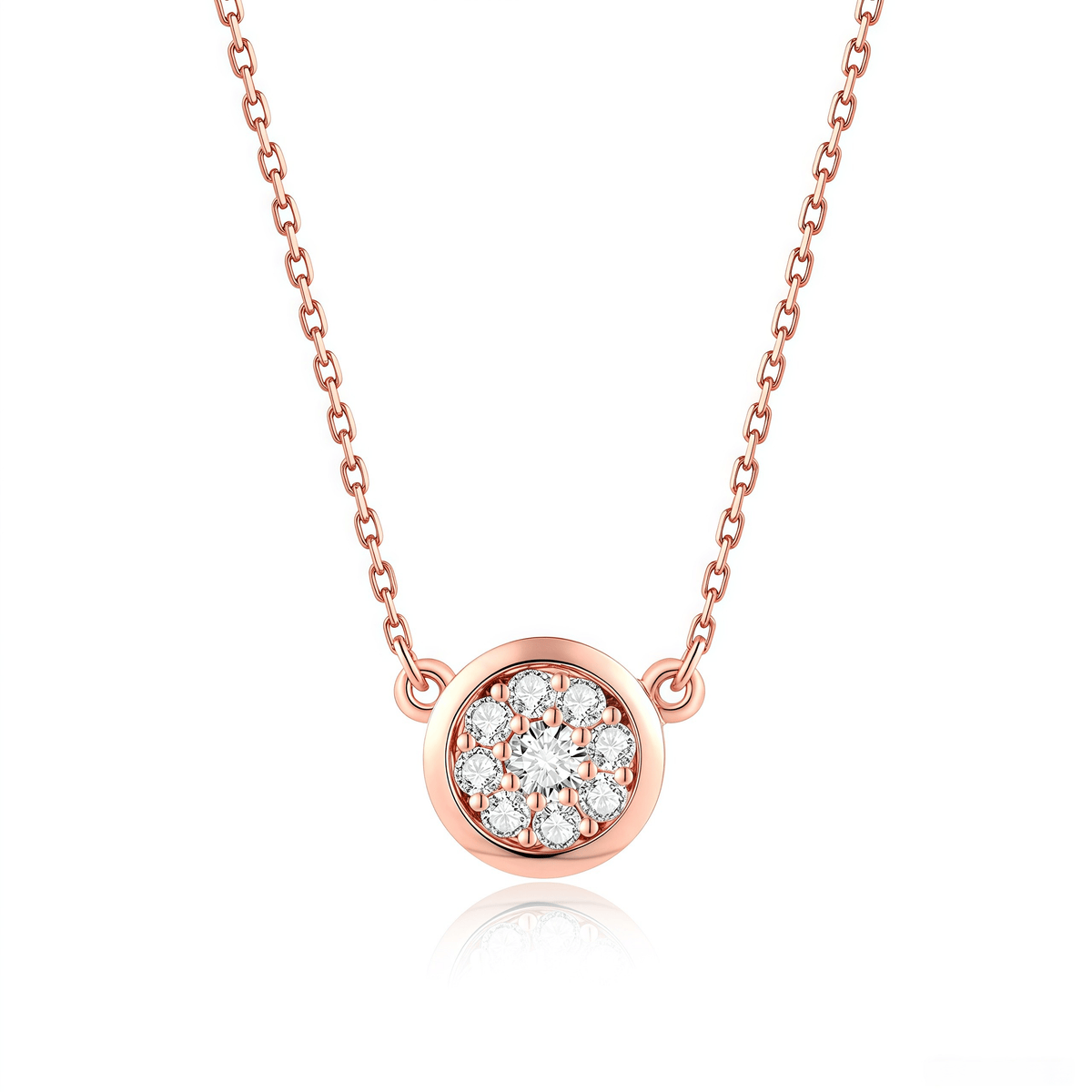 The Modern Bezel Cluster Necklace - SparkLab Gems