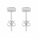 The Modern Bezel Emerald Studs - SparkLab Gems