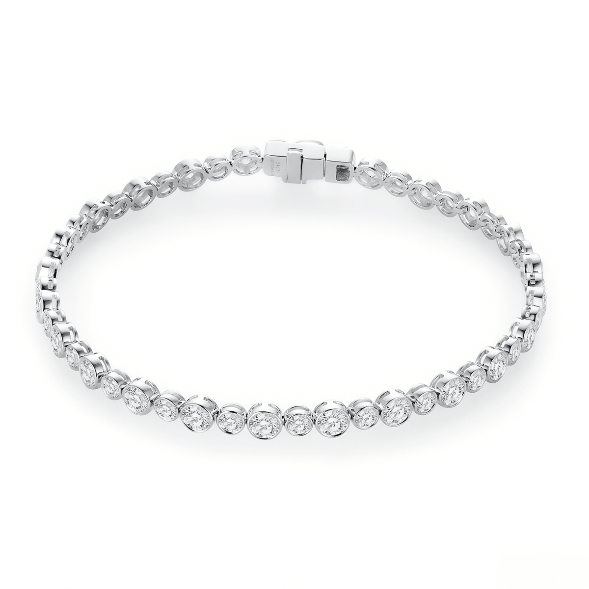 The Modern Bezel Tennis Bracelet - SparkLab Gems