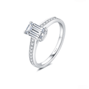 The Modern Emerald Channel Ring - SparkLab Gems