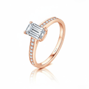 The Modern Emerald Channel Ring - SparkLab Gems